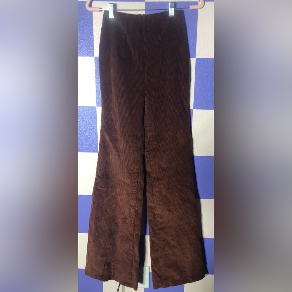 NWOT House of Harlow 1960 Corduroy Flare Pants in Brown - Size XS
